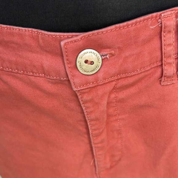 GLORIA VANDERBILT Women's Coral Bermuda Shorts LIKE NEW ! - Picture 6 of 13